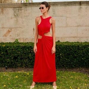 Pitusa pítusa Red Cutout Twist Dress